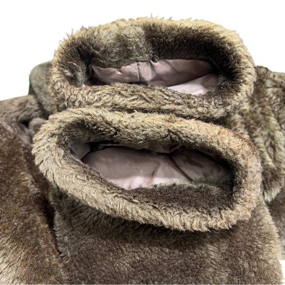Vintage 60's Avon Chocolate Teddy Retro Mod Faux Fur Double Breasted Cozy Coat - Picture 13 of 17